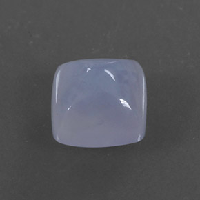 1,66 ctw natürlicher blauer Chalcedon, Transparent, Transparent / Lichtdurchlässig