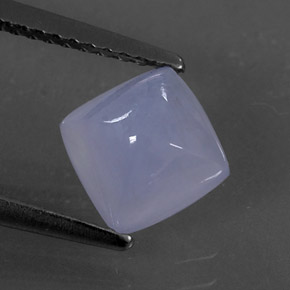 1,66 ctw natürlicher blauer Chalcedon, Transparent, Transparent / Lichtdurchlässig