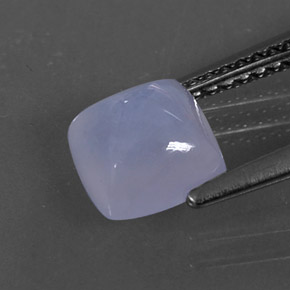 1,66 ctw natürlicher blauer Chalcedon, Transparent, Transparent / Lichtdurchlässig