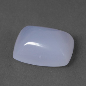 2,06 ctw natürlicher blauer Chalcedon, Transparent, Transparent / Lichtdurchlässig
