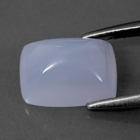 2,06 ctw natürlicher blauer Chalcedon, Transparent, Transparent / Lichtdurchlässig