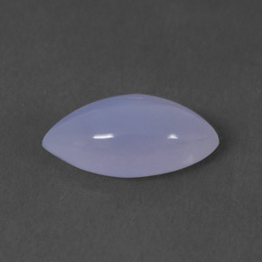 1,66 ctw natürlicher blauer Chalcedon, Transparent, Transparent / Lichtdurchlässig