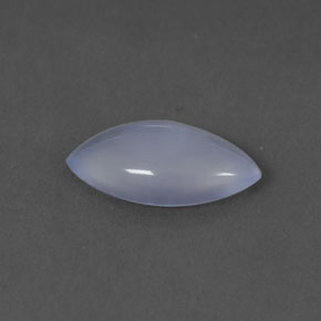 1,12 ctw natürlicher blauer Chalcedon, Marquise, Transparent