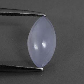 1,12 ctw natürlicher blauer Chalcedon, Marquise, Transparent