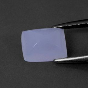 1,69 ctw natürlicher blauer Chalcedon, Transparent, Transparent / Lichtdurchlässig