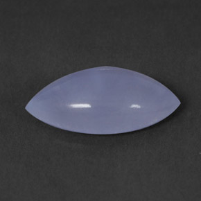 1,76 ctw natürlicher blauer Chalcedon, Marquise, Transparent