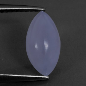 1,76 ctw natürlicher blauer Chalcedon, Marquise, Transparent