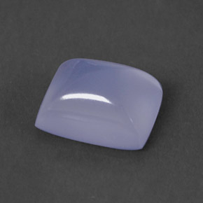 1,75 ctw natürlicher blauer Chalcedon, Transparent, Transparent / Lichtdurchlässig