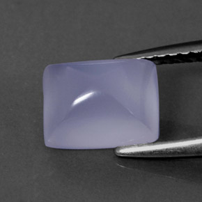 1,75 ctw natürlicher blauer Chalcedon, Transparent, Transparent / Lichtdurchlässig