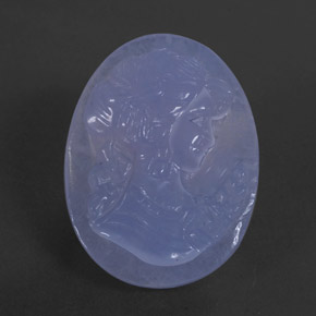 24,86 ctw natürlicher blauer Chalcedon, Transparent, Transparent / Lichtdurchlässig