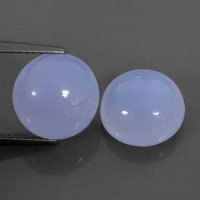  ct natürliche blauer Chalcedon-Edelsteine, Transparent, Transparent / Lichtdurchlässig