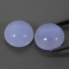  ct natürliche blauer Chalcedon-Edelsteine, Transparent, Transparent / Lichtdurchlässig