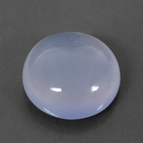 4,43 ctw natürlicher blauer Chalcedon, Transparent, Transparent / Lichtdurchlässig