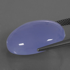 9,17 ctw natürlicher Lavendelblau Chalcedon, Transparent, Transparent / Lichtdurchlässig