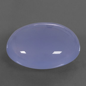 32,08 ctw natürlicher blauer Chalcedon, Transparent, Transparent / Lichtdurchlässig