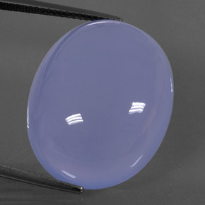 32,08 ctw natürlicher blauer Chalcedon, Transparent, Transparent / Lichtdurchlässig