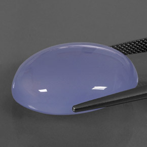 32,08 ctw natürlicher blauer Chalcedon, Transparent, Transparent / Lichtdurchlässig