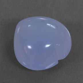 8,10 ctw natürlicher blauer Chalcedon, Transparent, Transparent / Lichtdurchlässig