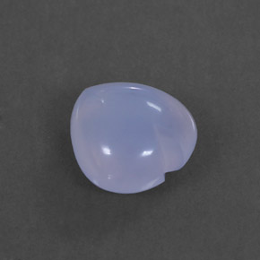 1,66 ctw natürlicher blauer Chalcedon, Transparent, Transparent / Lichtdurchlässig