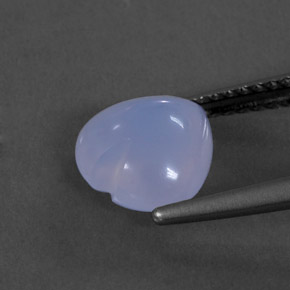 1,66 ctw natürlicher blauer Chalcedon, Transparent, Transparent / Lichtdurchlässig