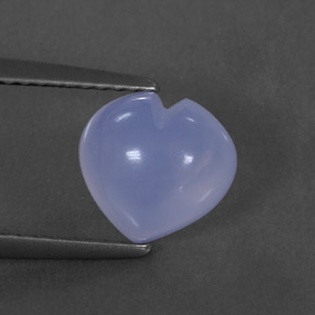 1,83 ctw natürlicher blauer Chalcedon, Transparent, Transparent / Lichtdurchlässig