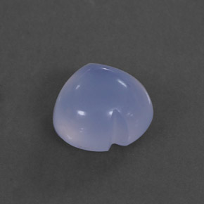 1,83 ctw natürlicher blauer Chalcedon, Transparent, Transparent / Lichtdurchlässig