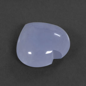 7,23 ctw natürlicher blauer Chalcedon, Transparent, Transparent / Lichtdurchlässig