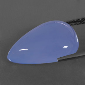 9,17 ctw natürlicher Lavendelblau Chalzedon, Transparent, Transparent / Lichtdurchlässig