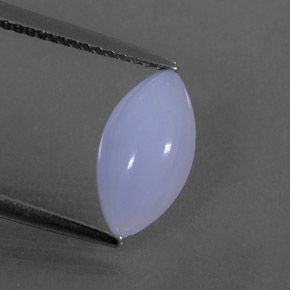 1,88 ctw natürlicher blauer Chalcedon, Marquise, Lichtdurchlässig