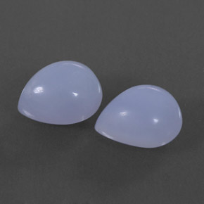  ct natürliche blauer Chalcedon-Edelsteine, Birnenform, Lichtdurchlässig