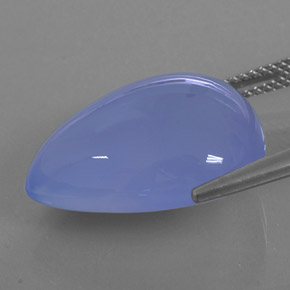 18,59 ctw natürlicher blauer Chalcedon, Transparent, Transparent / Lichtdurchlässig