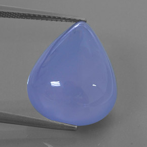16,70 ctw natürlicher blauer Chalcedon, Transparent, Transparent / Lichtdurchlässig