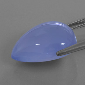16,70 ctw natürlicher blauer Chalcedon, Transparent, Transparent / Lichtdurchlässig