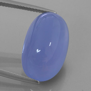 20,44 ctw natürlicher blauer Chalcedon, Transparent, Transparent / Lichtdurchlässig