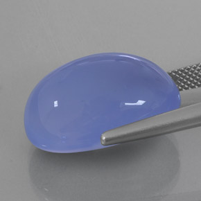 20,44 ctw natürlicher blauer Chalcedon, Transparent, Transparent / Lichtdurchlässig