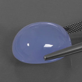 27,24 ctw natürlicher blauer Chalcedon, Transparent, Transparent / Lichtdurchlässig