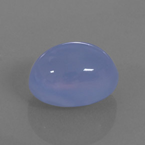 11,03 ctw natürlicher blauer Chalcedon, Transparent, Transparent / Lichtdurchlässig