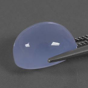 9,52 ctw natürlicher blauer Chalcedon, Transparent, Transparent / Lichtdurchlässig