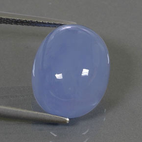 10,84 ctw natürlicher blauer Chalcedon, Transparent, Transparent / Lichtdurchlässig