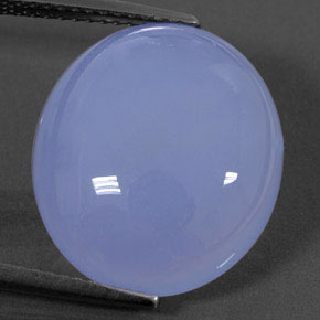 12,46 ctw natürlicher blauer Chalcedon, Transparent, Transparent / Lichtdurchlässig