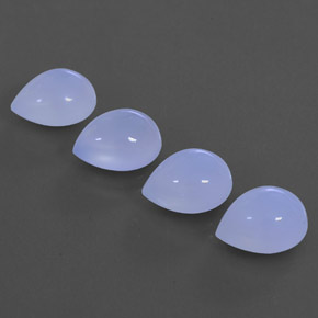  ct natürliche blauer Chalcedon-Edelsteine, Transparent, Transparent / Lichtdurchlässig