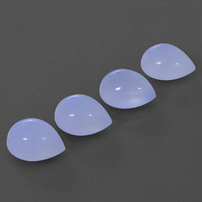  ct natürliche blauer Chalcedon-Edelsteine, Transparent, Transparent / Lichtdurchlässig