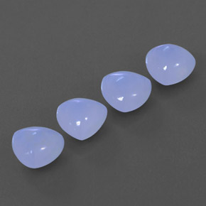  ct natürliche blauer Chalcedon-Edelsteine, Transparent, Transparent / Lichtdurchlässig
