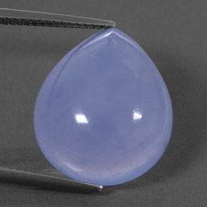 15,15 ctw natürlicher blauer Chalcedon, Transparent, Transparent / Lichtdurchlässig