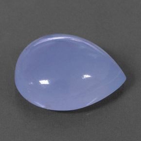 15,15 ctw natürlicher blauer Chalcedon, Transparent, Transparent / Lichtdurchlässig