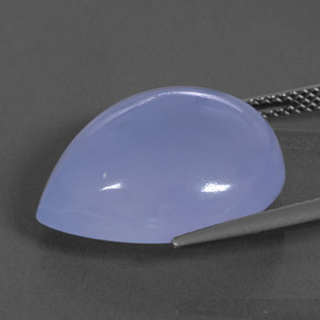 15,15 ctw natürlicher blauer Chalcedon, Transparent, Transparent / Lichtdurchlässig