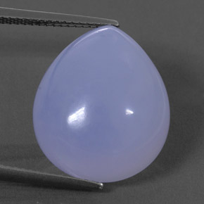 16,25 ctw natürlicher blauer Chalcedon, Transparent, Transparent / Lichtdurchlässig