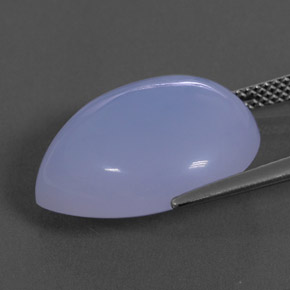 16,25 ctw natürlicher blauer Chalcedon, Transparent, Transparent / Lichtdurchlässig