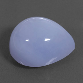 10,25 ctw natürlicher blauer Chalcedon, Transparent, Transparent / Lichtdurchlässig