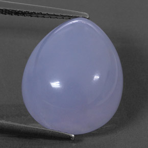 10,53 ctw natürlicher blauer Chalcedon, Transparent, Transparent / Lichtdurchlässig